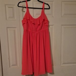 Torrid Pink Ruffle Dress